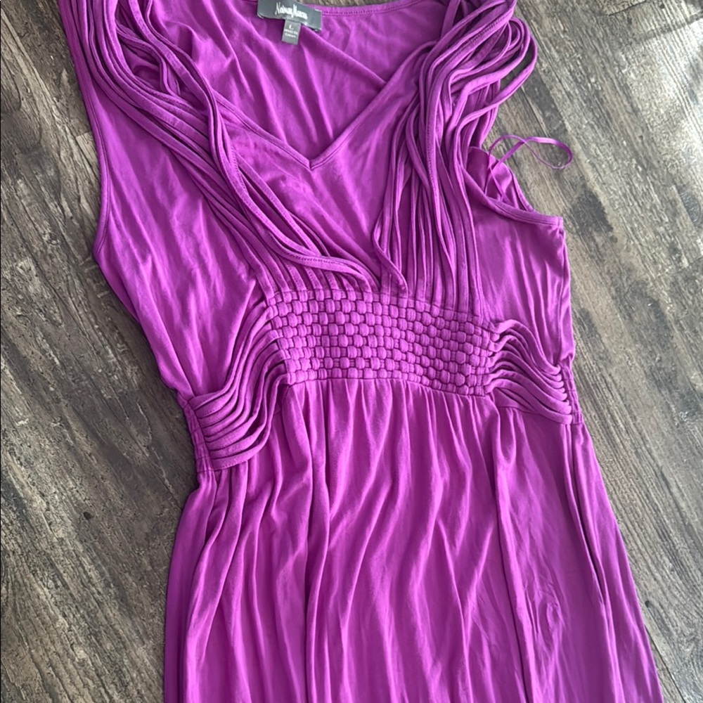 Neiman Marcus Purple Sleeveless Dress
